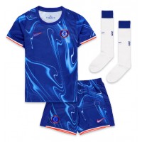 Camiseta Chelsea Christopher Nkunku #18 Primera Equipación para niños 2024-25 manga corta (+ pantalones cortos)